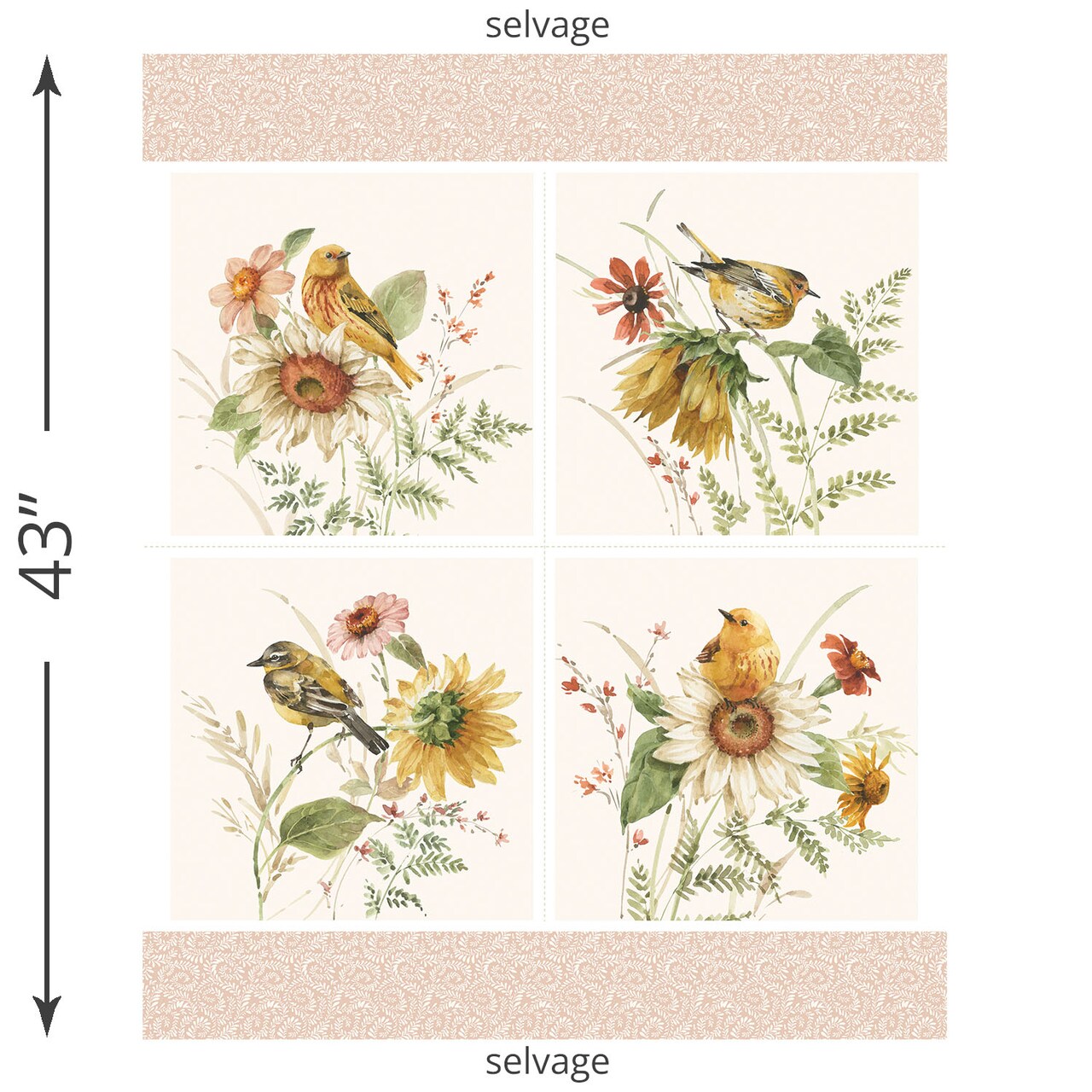Sunflower Whispers Panel (pd16675-panel) | Sunflower Whispers | Lisa Audit | Riley Blake